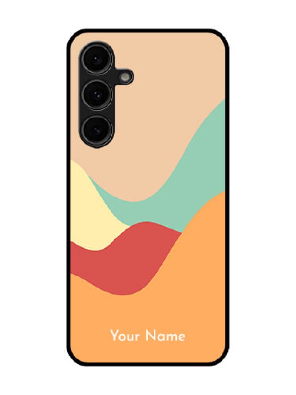Custom Galaxy S24 FE 5G Custom Glass Phone Case - Ocean Waves Multi - Colour Design