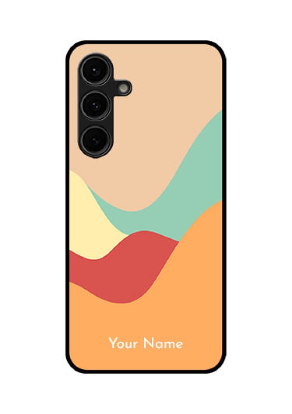 Galaxy S24 FE 5G Custom Glass Phone Case - Ocean Waves Multi - Colour Design