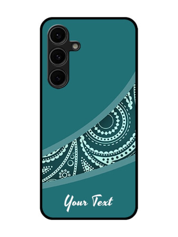 Custom Galaxy S24 FE 5G Custom Glass Phone Case - Semi Visible Floral Design