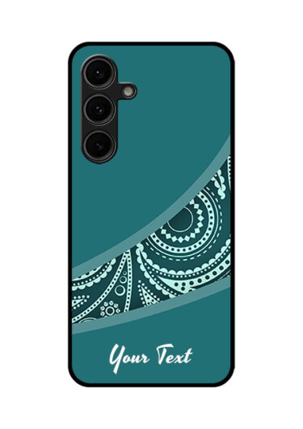 Galaxy S24 FE 5G Custom Glass Phone Case - Semi Visible Floral Design