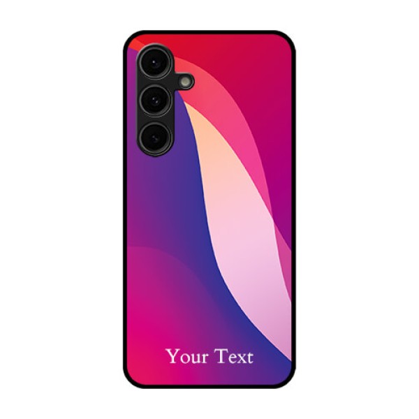 Galaxy S24 FE 5G Custom Glass Phone Case - Digital Abstract Overlap Design Galaxy S24 FE 5G Custom Glass Phone Case - Digital Abstract Overlap Design