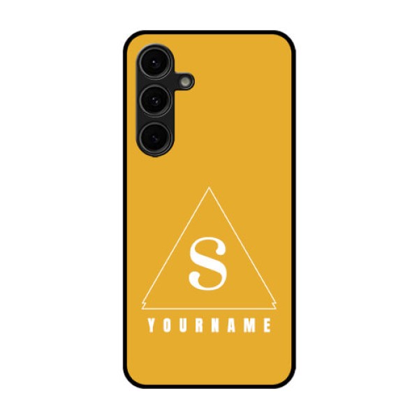 Galaxy S24 FE 5G Custom Glass Phone Case - Simple Triangle Design Galaxy S24 FE 5G Custom Glass Phone Case - Simple Triangle Design