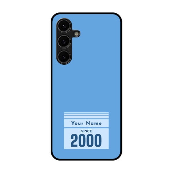 Galaxy S24 FE 5G Custom Glass Phone Case - Custom Year Of Birth Design Galaxy S24 FE 5G Custom Glass Phone Case - Custom Year Of Birth Design