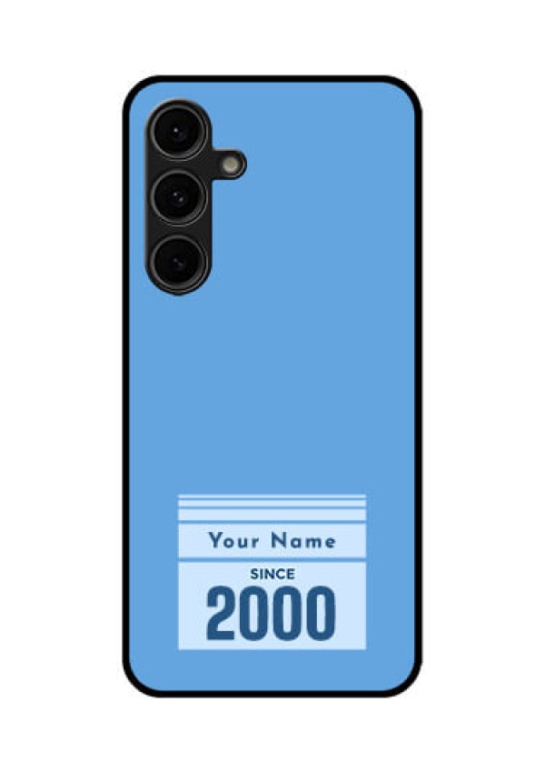 Galaxy S24 FE 5G Custom Glass Phone Case - Custom Year Of Birth Design