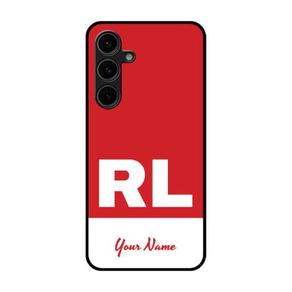 Galaxy S24 FE 5G Custom Glass Phone Case - Dual Tone Custom Text Design Galaxy S24 FE 5G Custom Glass Phone Case - Dual Tone Custom Text Design