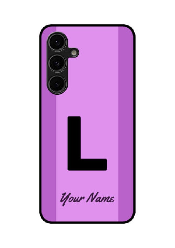Galaxy S24 FE 5G Custom Glass Phone Case - Tricolor Custom Text Design