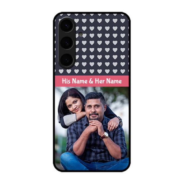 Samsung Galaxy S24 Plus 5G Custom Glass Phone Case - Love Symbols Design