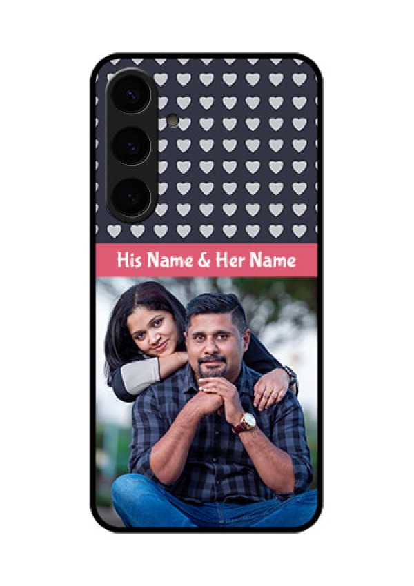 Samsung Galaxy S24 Plus 5G Custom Glass Phone Case - Love Symbols Design