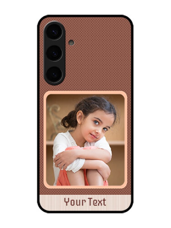 Custom Samsung Galaxy S24 Plus 5G Custom Glass Phone Case - Simple Pic Upload Design