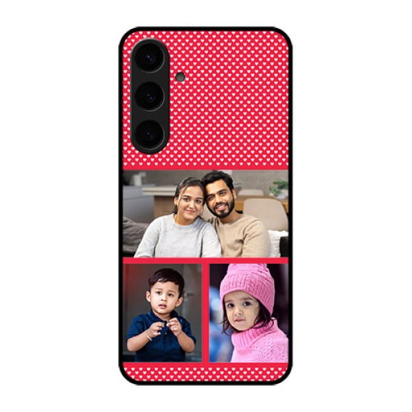 Samsung Galaxy S24 Plus 5G Custom Glass Phone Case - Bulk Photo Upload Design
