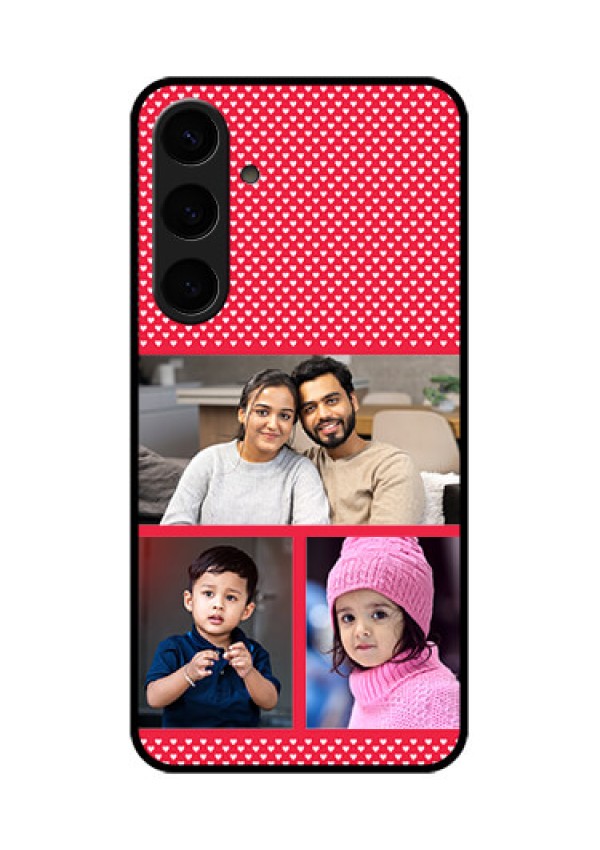 Samsung Galaxy S24 Plus 5G Custom Glass Phone Case - Bulk Photo Upload Design