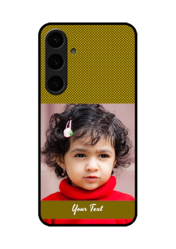 Samsung Galaxy S24 Plus 5G Custom Glass Phone Case - Simple Green Color Design