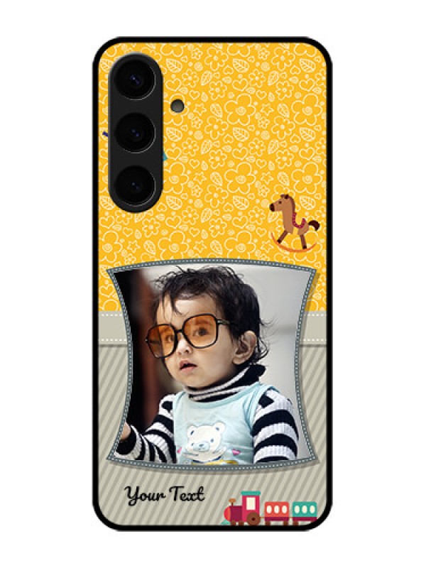 Custom Samsung Galaxy S24 Plus 5G Custom Glass Phone Case - Baby Picture Upload Design