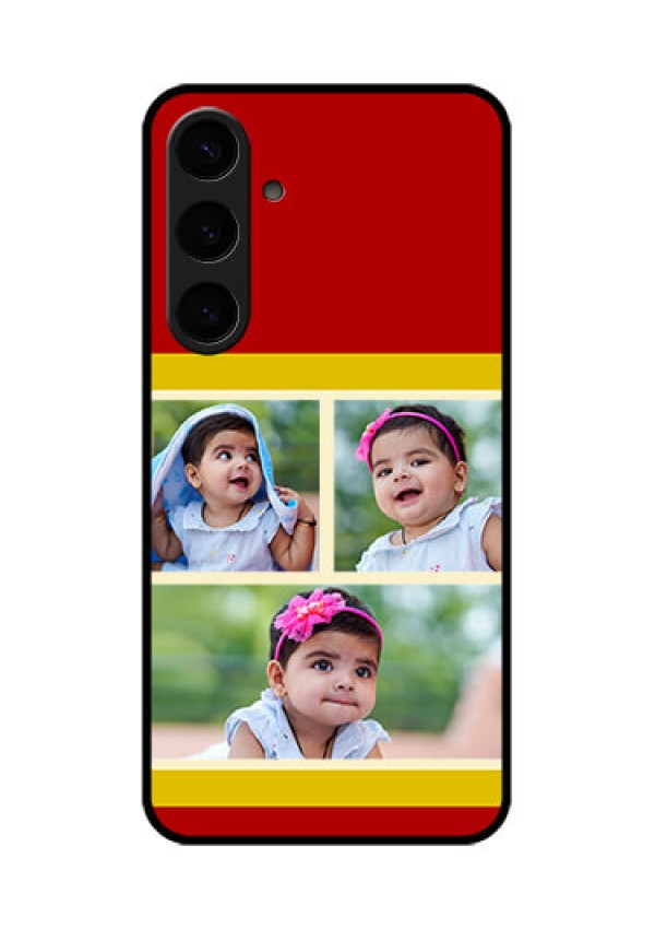 Samsung Galaxy S24 Plus 5G Custom Glass Phone Case - Multiple Pic Upload Design