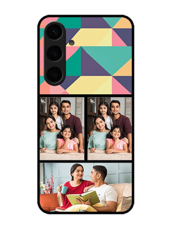 Custom Samsung Galaxy S24 Plus 5G Custom Glass Phone Case - Bulk Pic Upload Design