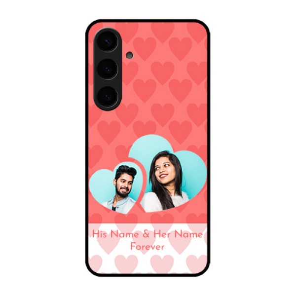 Samsung Galaxy S24 Plus 5G Custom Glass Phone Case - Couple Pic Upload Design Samsung Galaxy S24 Plus 5G Custom Glass Phone Case - Couple Pic Upload Design