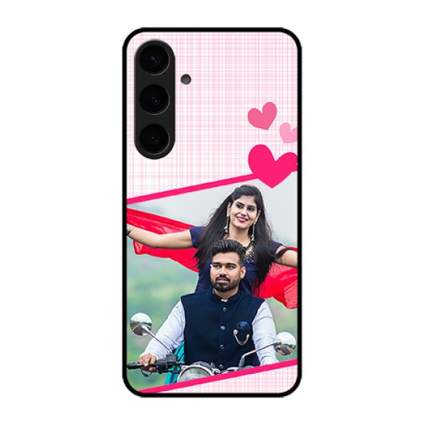 Samsung Galaxy S24 Plus 5G Custom Glass Phone Case - Love Shape Heart Design Samsung Galaxy S24 Plus 5G Custom Glass Phone Case - Love Shape Heart Design