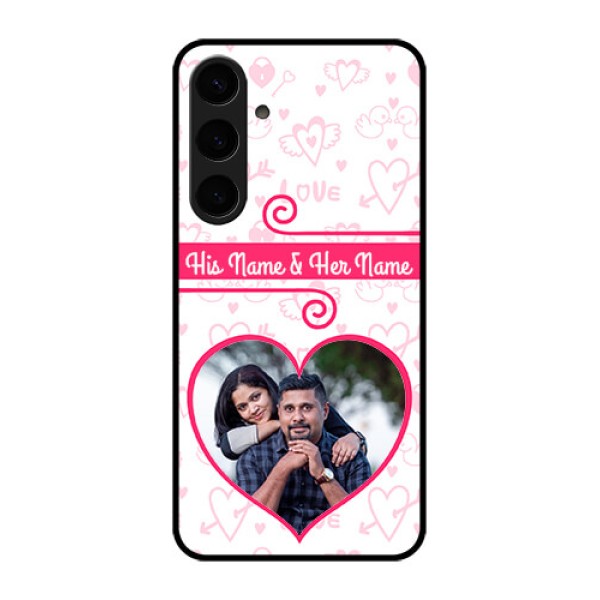 Samsung Galaxy S24 Plus 5G Custom Glass Phone Case - Heart Shape Love Design Samsung Galaxy S24 Plus 5G Custom Glass Phone Case - Heart Shape Love Design
