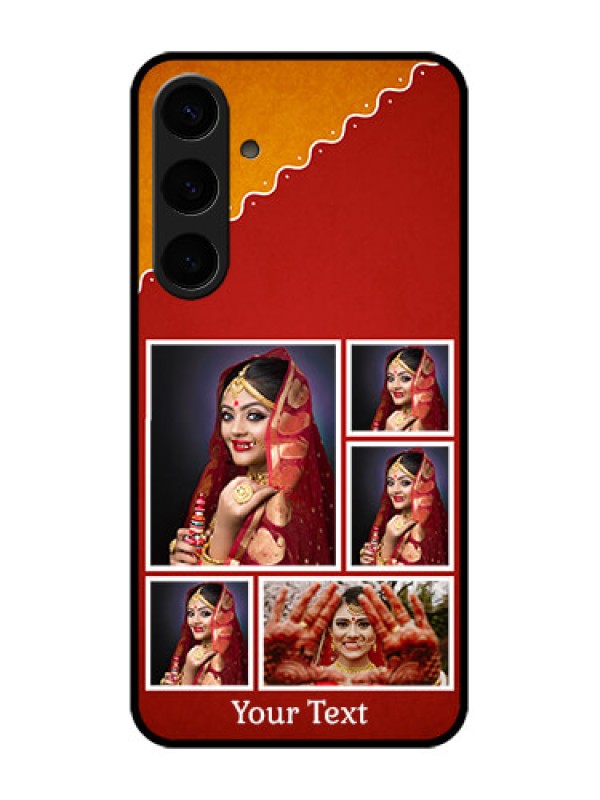 Custom Samsung Galaxy S24 Plus 5G Custom Glass Phone Case - Wedding Pic Upload Design