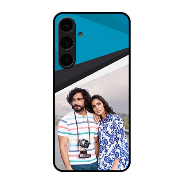 Samsung Galaxy S24 Plus 5G Custom Glass Phone Case - Simple Pattern Photo Upload Design Samsung Galaxy S24 Plus 5G Custom Glass Phone Case - Simple Pattern Photo Upload Design