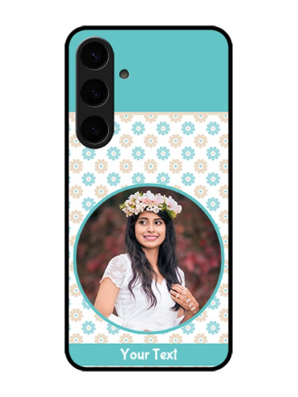 Custom Samsung Galaxy S24 Plus 5G Custom Glass Phone Case - Beautiful Flowers Design