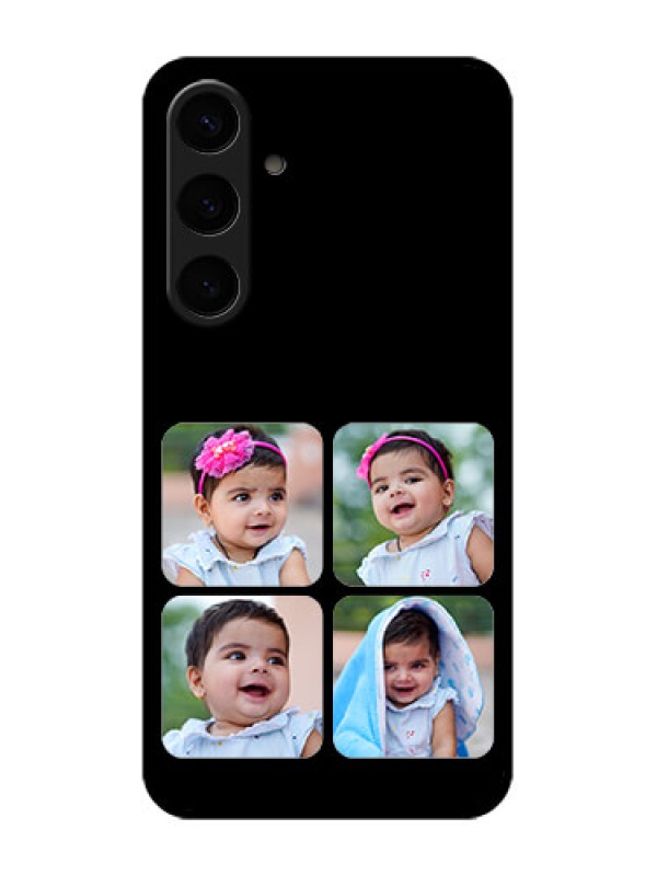 Custom Samsung Galaxy S24 Plus 5G Custom Glass Phone Case - Multiple Pictures Design