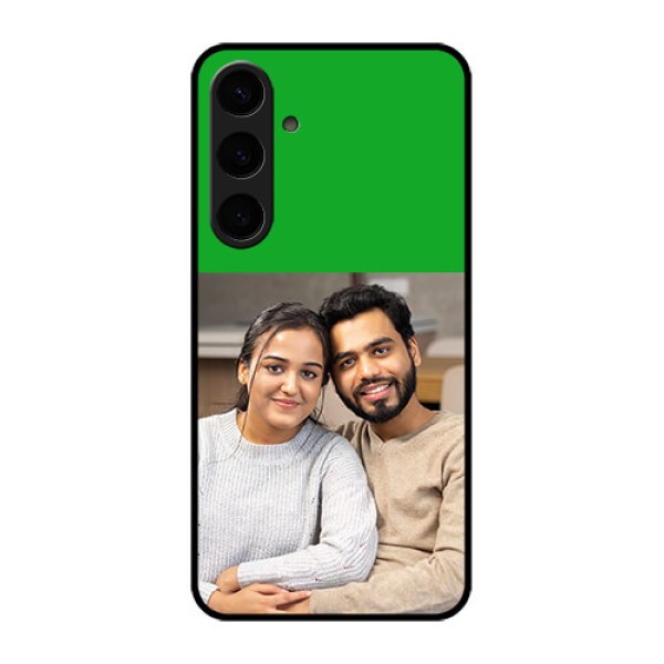 Samsung Galaxy S24 Plus 5G Custom Glass Phone Case - Green Pattern Design Samsung Galaxy S24 Plus 5G Custom Glass Phone Case - Green Pattern Design