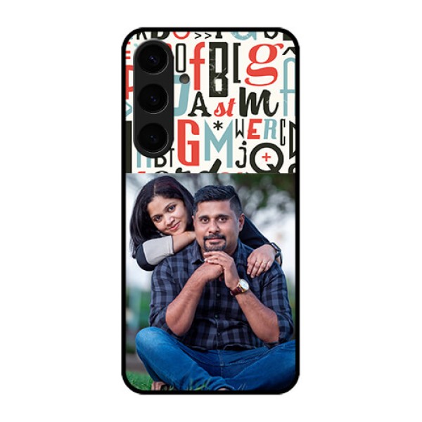 Samsung Galaxy S24 Plus 5G Custom Glass Phone Case - Alphabet Design