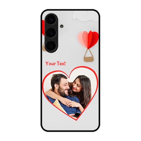 Samsung Galaxy S24 Plus 5G Custom Glass Phone Case - Parachute Love Design Samsung Galaxy S24 Plus 5G Custom Glass Phone Case - Parachute Love Design