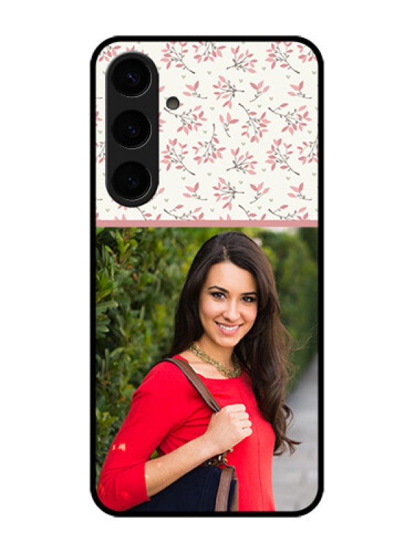 Custom Samsung Galaxy S24 Plus 5G Custom Glass Phone Case - Stunning Floral Design