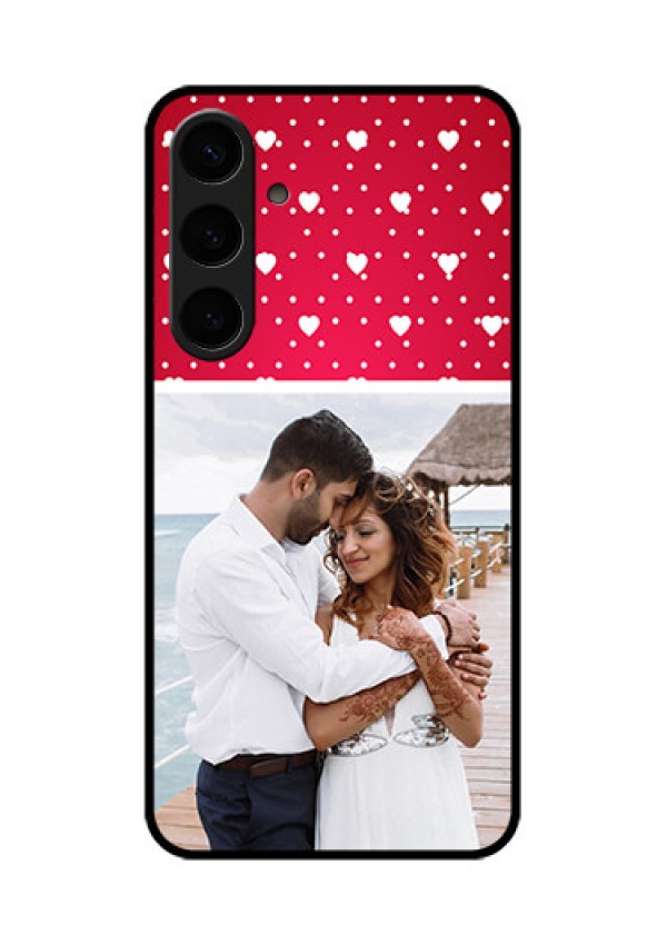 Samsung Galaxy S24 Plus 5G Custom Glass Phone Case - Hearts Mobile Case Design