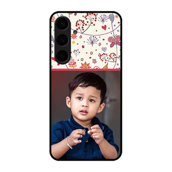 Samsung Galaxy S24 Plus 5G Custom Glass Phone Case - Premium Floral Design