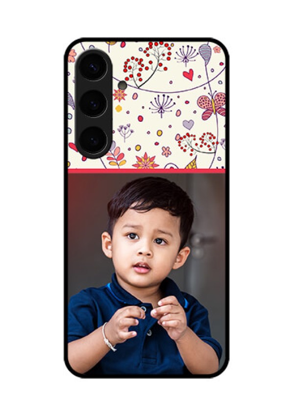 Samsung Galaxy S24 Plus 5G Custom Glass Phone Case - Premium Floral Design