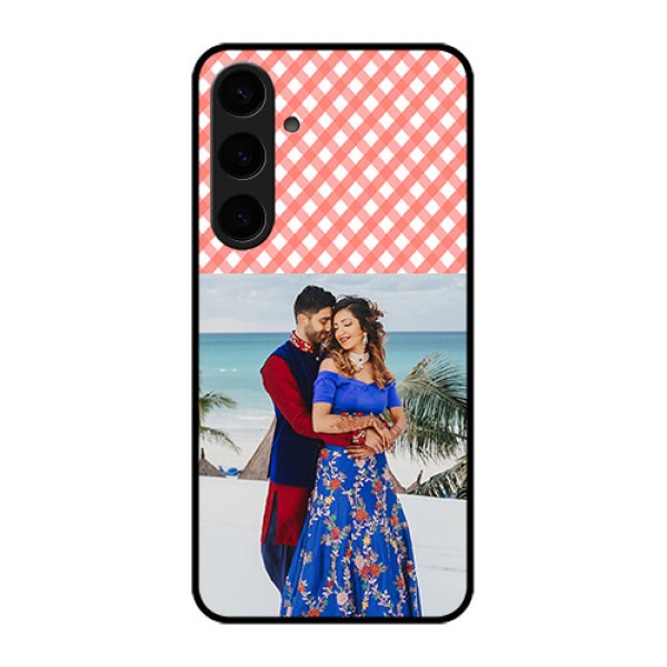 Samsung Galaxy S24 Plus 5G Custom Glass Phone Case - Pink Pattern Design Samsung Galaxy S24 Plus 5G Custom Glass Phone Case - Pink Pattern Design