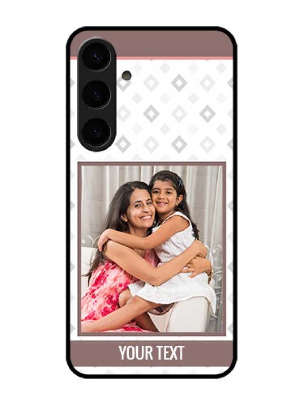Custom Samsung Galaxy S24 Plus 5G Custom Glass Phone Case - Simple Diamond Design