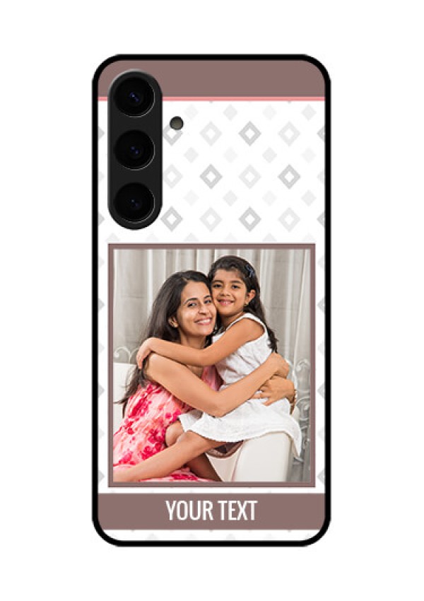Samsung Galaxy S24 Plus 5G Custom Glass Phone Case - Simple Diamond Design
