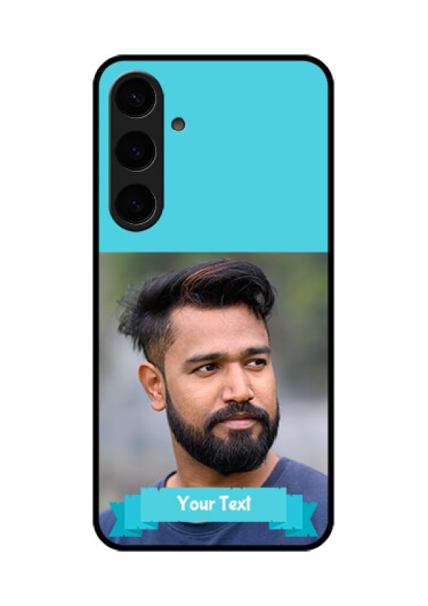 Samsung Galaxy S24 Plus 5G Custom Glass Phone Case - Blue Color Design