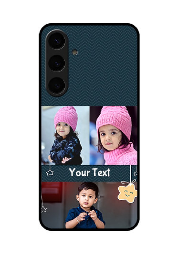 Samsung Galaxy S24 Plus 5G Custom Glass Phone Case - Hanging Stars Design