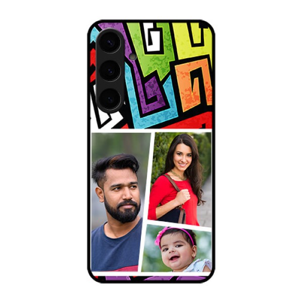 Samsung Galaxy S24 Plus 5G Custom Glass Phone Case - Graffiti Pattern Design Samsung Galaxy S24 Plus 5G Custom Glass Phone Case - Graffiti Pattern Design