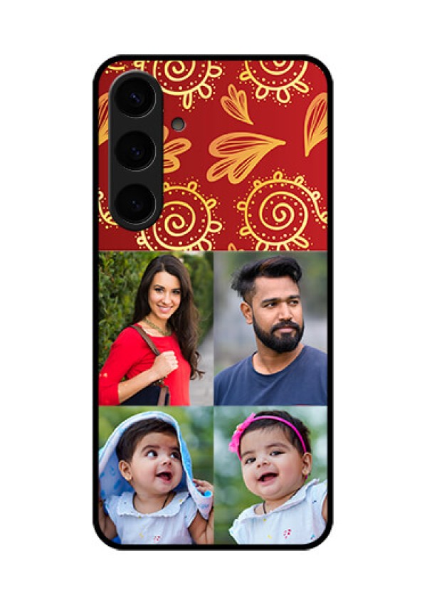 Samsung Galaxy S24 Plus 5G Custom Glass Phone Case - 4 Image Traditional Design