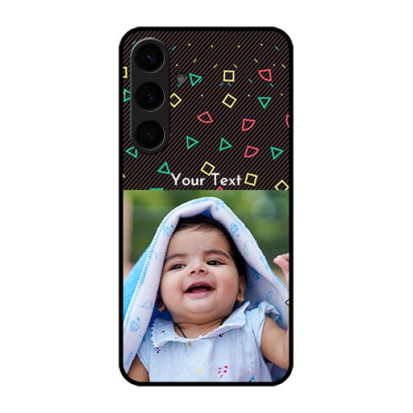 Samsung Galaxy S24 Plus 5G Custom Glass Phone Case - With Confetti Birthday Design Samsung Galaxy S24 Plus 5G Custom Glass Phone Case - With Confetti Birthday Design