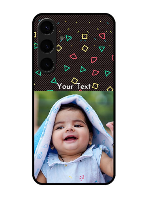 Custom Samsung Galaxy S24 Plus 5G Custom Glass Phone Case - With Confetti Birthday Design