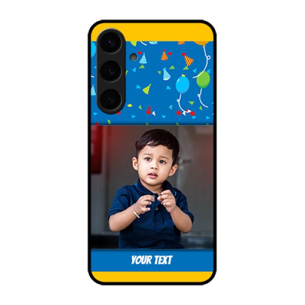 Samsung Galaxy S24 Plus 5G Custom Glass Phone Case - Birthday Wishes Design Samsung Galaxy S24 Plus 5G Custom Glass Phone Case - Birthday Wishes Design