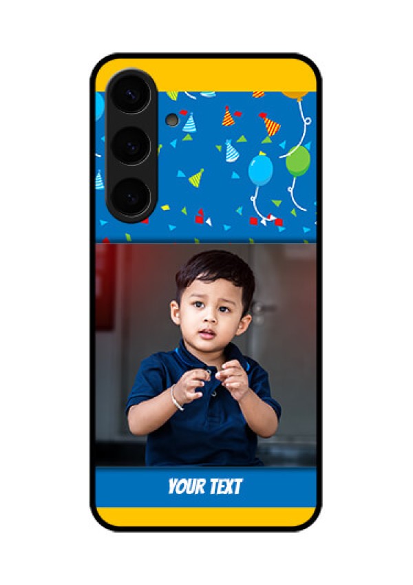Samsung Galaxy S24 Plus 5G Custom Glass Phone Case - Birthday Wishes Design