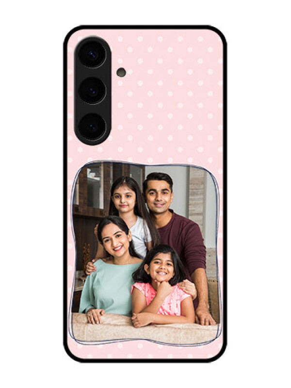 Custom Samsung Galaxy S24 Plus 5G Custom Glass Phone Case - Family With Dots Design