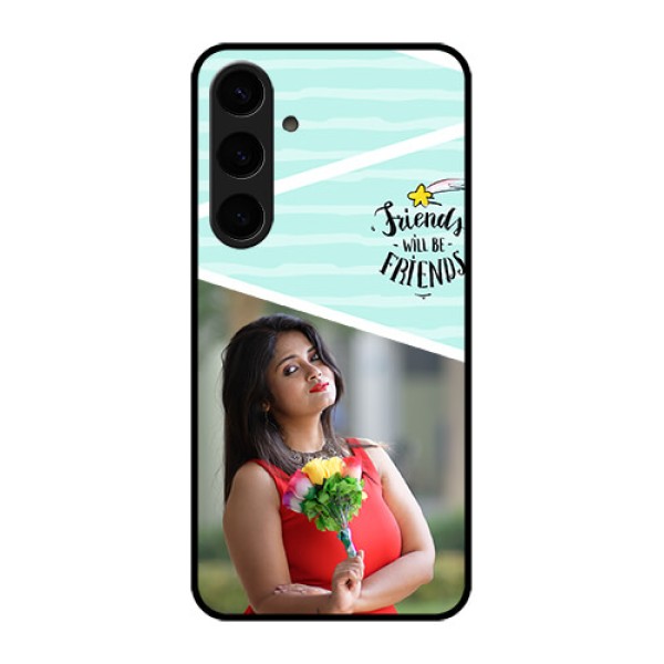 Samsung Galaxy S24 Plus 5G Custom Glass Phone Case - Friends Picture Icon Design Samsung Galaxy S24 Plus 5G Custom Glass Phone Case - Friends Picture Icon Design