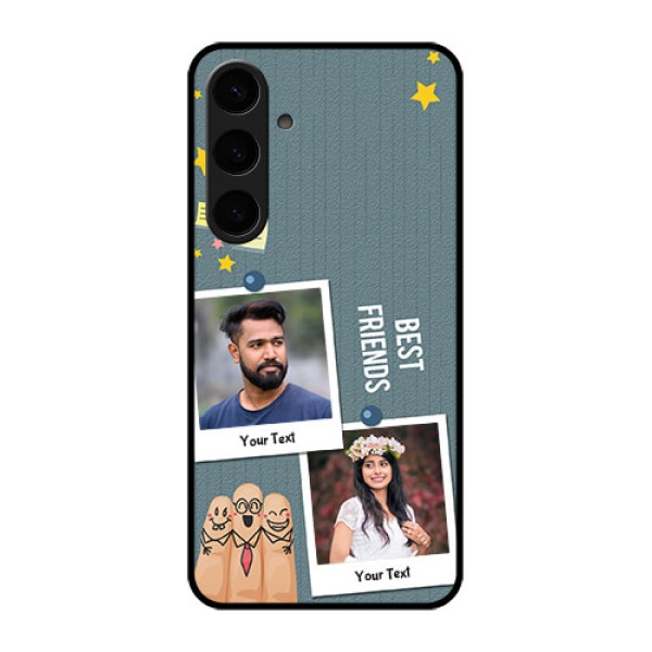 Samsung Galaxy S24 Plus 5G Custom Glass Phone Case - Sticky Frames And Friendship Design Samsung Galaxy S24 Plus 5G Custom Glass Phone Case - Sticky Frames And Friendship Design