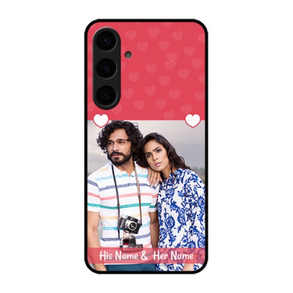 Samsung Galaxy S24 Plus 5G Custom Glass Phone Case - Simple Love Design Samsung Galaxy S24 Plus 5G Custom Glass Phone Case - Simple Love Design