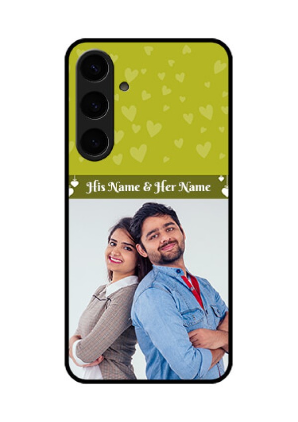 Samsung Galaxy S24 Plus 5G Custom Glass Phone Case - You & Me Heart Design