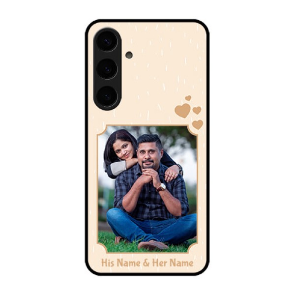 Samsung Galaxy S24 Plus 5G Custom Glass Phone Case - With Confetti Love Design Samsung Galaxy S24 Plus 5G Custom Glass Phone Case - With Confetti Love Design